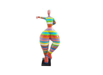 Abstraktas skulptūras Figūras Statuja Krāsaini gleznainas statujas 132cm XXL Statuja Plastmasa