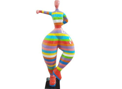 Abstraktas skulptūras Figūras Statuja Krāsaini gleznainas statujas 132cm XXL Statuja Plastmasa