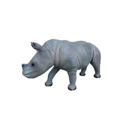 nashorna dekoratīvā statuja, dārza figūras statuja 142cm dzīvnieka zooloģiskā figūra no plastmasas
