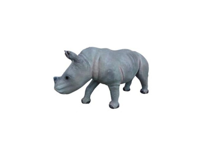 nashorna dekoratīvā statuja, dārza figūras statuja 142cm dzīvnieka zooloģiskā figūra no plastmasas