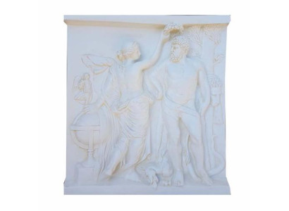 Antīkais stila reljefs gleznojums dekoratīva figūra statuja 94x100 cm figūras statujas skulptūras.