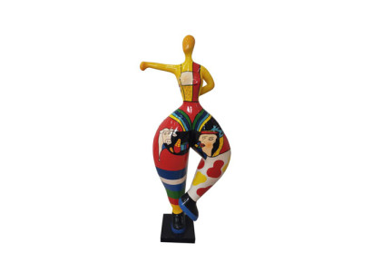 balerīna figūra abstraktas figūras statujas modernas statujas krāsaini gleznots jauns 85cm