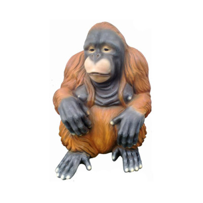 Orangutāna figūra abstraktas figūras statujas mūsdienīgi krāsotas jaunas 79 cm statuja