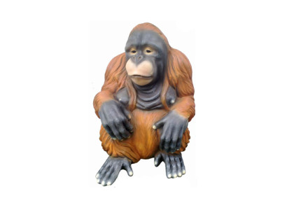 Orangutāna figūra abstraktas figūras statujas mūsdienīgi krāsotas jaunas 79 cm statuja