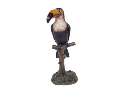 Dārza dekorācija Putnu tukans 80cm figūras statuja skulptūras figūras Papagai 113cm.