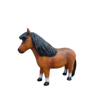 Abstrakta dzīvnieku figūru plastmasas skulptūra Pony Mini zirgi dārza figūras 126 cm.