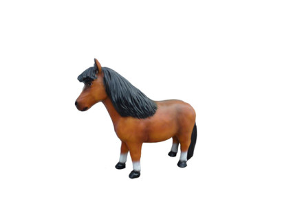 Abstrakta dzīvnieku figūru plastmasas skulptūra Pony Mini zirgi dārza figūras 126 cm.