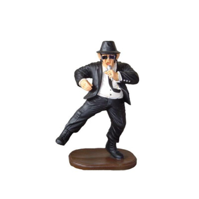 Dekoratīvs figūras stāsts skulptūra 90 cm figūras statuas skulptūras Dance Black Men P121