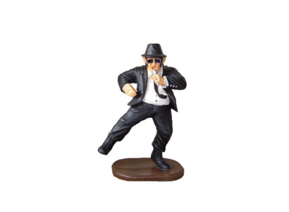 Dekoratīvs figūras stāsts skulptūra 90 cm figūras statuas skulptūras Dance Black Men P121