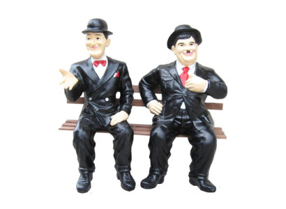Dekoratīva figūra, statuja, skulptūra 60 cm, figūras, statujas, skulptūras "Laurel Hardy" P90