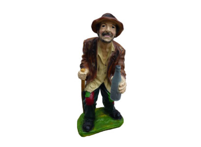 Dekoratīva figura Statuja Skulptūra 95cm Figūras Statujas Skulptūras Alkoholiķis Bez mājas