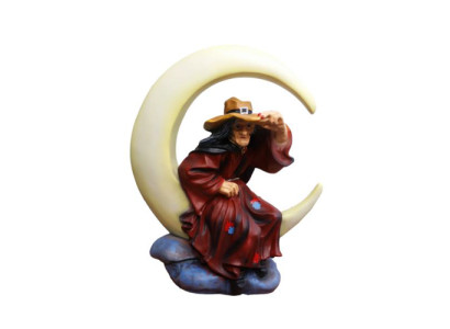 Deko figūra statuja skulptūra 80 cm figurās statujās skulptūrās ragana mēness jauna P133