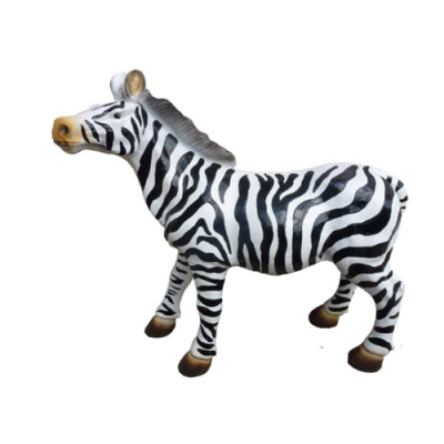 Moderns dizains Zebra dzīvnieka dārzs no plastmasas dekorācija deko skulptūra 70cm jauna