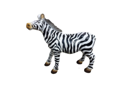 Moderns dizains Zebra dzīvnieka dārzs no plastmasas dekorācija deko skulptūra 70cm jauna