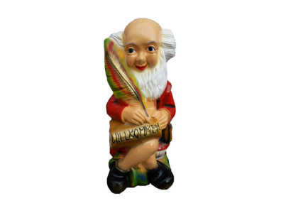Dārza rūķis 71cm dārza dekora figūras statuja Figuras roku rotāta Jauna.