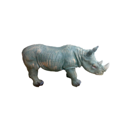 nashorn Dekoratīvie Statujas Dārza Figūras Statujas 60cm Dzīvībai līdziģāmā Figūra Plastmasa