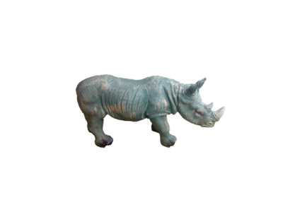 nashorn Dekoratīvie Statujas Dārza Figūras Statujas 60cm Dzīvībai līdziģāmā Figūra Plastmasa