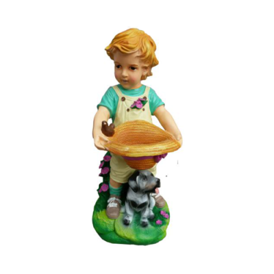 Dekoratīvā figura Statuja Skulptūra 48 cm Figūras Statujas Skulptūras Puika Dārzam P119