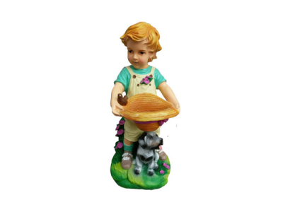 Dekoratīvā figura Statuja Skulptūra 48 cm Figūras Statujas Skulptūras Puika Dārzam P119