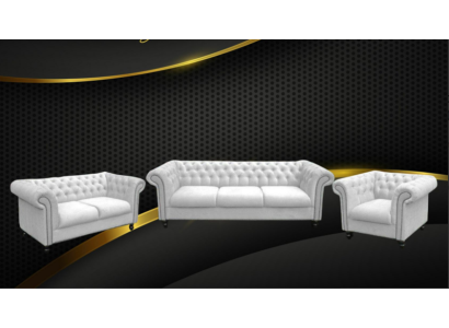 Trīvietīgā auduma dzīvojamā istaba baltā dizaina sofa sēdvietas samta XXL lielā galdauta dīvāns.