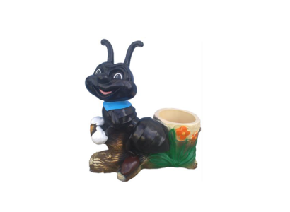 Dārza skudra 48cm dārza dekora figūra statuja Figura Roka gleznota Jauna