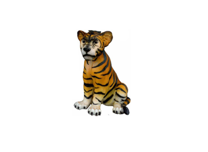    Dekoratīvie dārza plastmasas figūras, roku darbs, tigra statuja 35 cm, statujas.