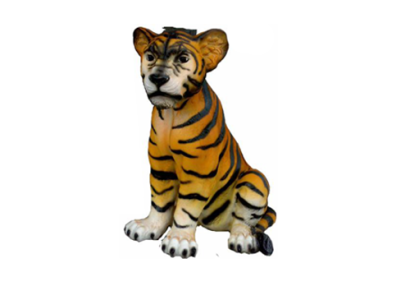    Dekoratīvie dārza plastmasas figūras, roku darbs, tigra statuja 35 cm, statujas.