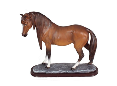 Zirgs figūra abstraktas figūras statujas moderns krāsains krāsains jauns 38cm statuja