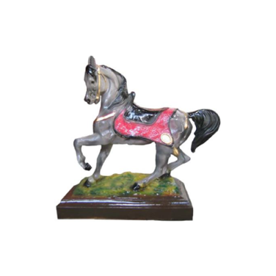 Zirgs figūra abstraktas figūras statujas moderns krāsains gleznots jauns 42cm statuja