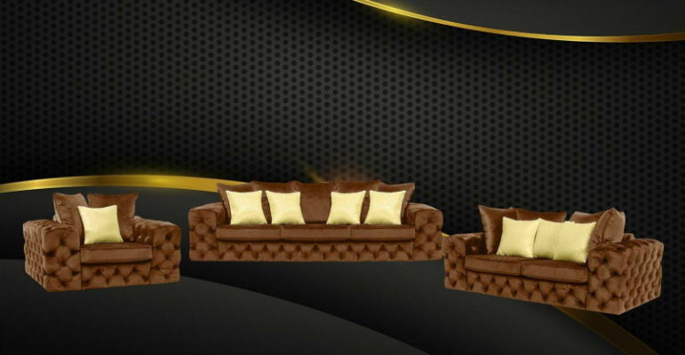 Luksusa 4-vietīgā dīvāna atdzelzs dīvāns āda audums tekstils dīvāni komplektā trīsvietīgi.