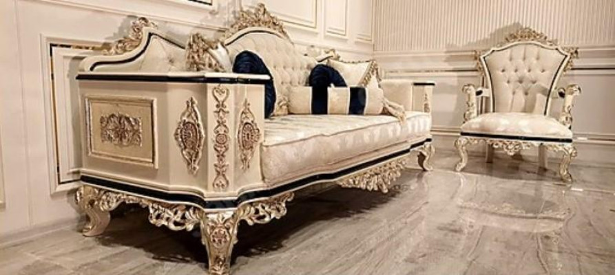 Chesterfield dīvāngarnitūras komplekts 3+1 Luksusa 2 daļas. Auduma dīvāns dzīvojamā istaba.