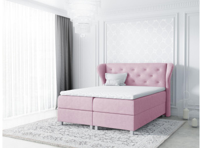 Auduma Boxspring gulta tekstila dizains Dubultvietīgs viesnīcas Moderns gultas numurs Gultas