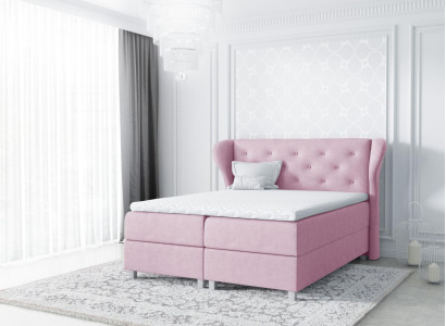 Auduma Boxspring gulta tekstila dizains Dubultvietīgs viesnīcas Moderns gultas numurs Gultas
