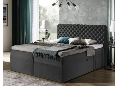 Chesterfield boxspring gulta guļamistabas mēbeles gultas lieluma king size samts viesnīca jauna