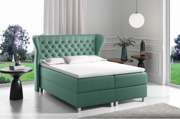 Gulta Chesterfield boxspring mēbeles gultai king izmērs aizbāniem viesnīca jauns guļamistabā