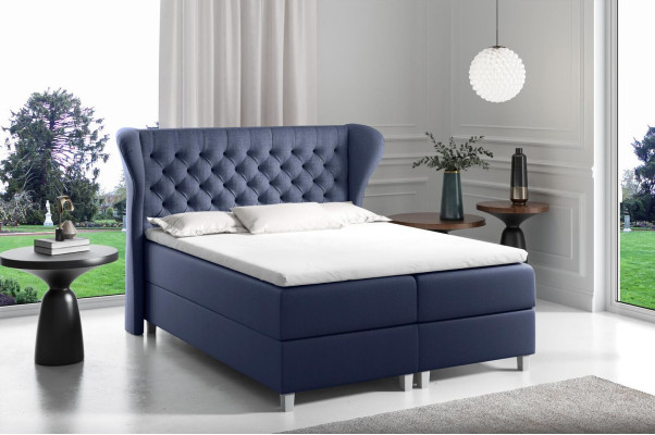 Gulta Chesterfield boxspring mēbeles gultai king izmērs aizbāniem viesnīca jauns guļamistabā