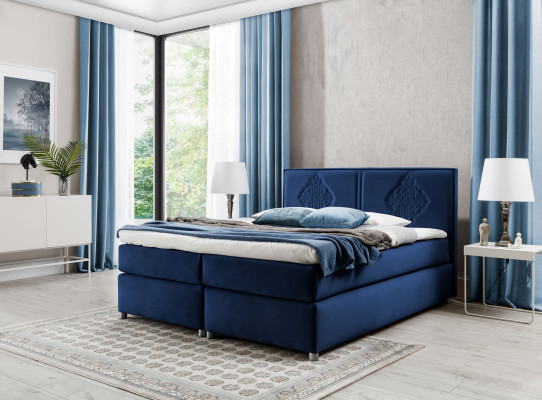 Boxspring gulta guļamistabas gultas polsteris dizains divguļamā gulta luksuss 200x200 jauns