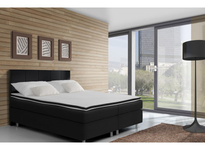 Boxspring gulta Gultas Gulta Apgaismojums Mākslīgā āda Dizainera viesnīca Dubultā Prēmijas formats