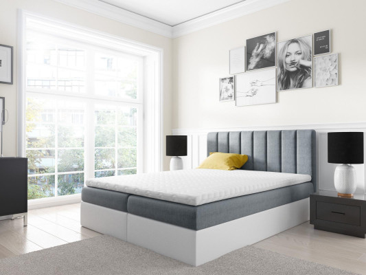 Boxspring divvietīgs gultas divvietīga gulta ar lietusekāstu laulības gulta gultas 180 cm polsteris