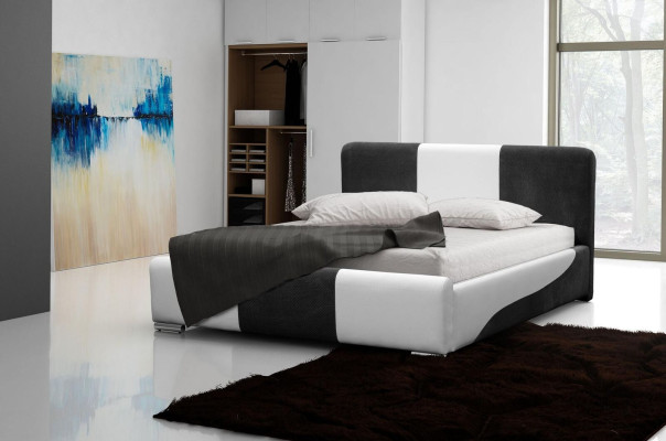 Gultas Gultas rāmis Guļamistabas dizains Dubults Viesnīca Moderns Audums 160x200 Gultas Jauni
