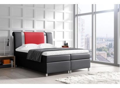Gulta ar gultas kasti, boxspring gultas, dubultgultas 160x200, guļamistabas viesnīcas mēbeles jaunas.