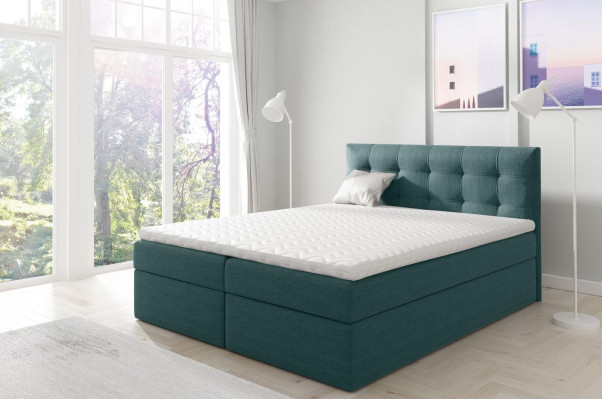 Gulta ar gultas kasti Ģimenes gulta Boxspring gulta Divgulta gulta Gultas Gabaldarba gulta Baltas Jauna