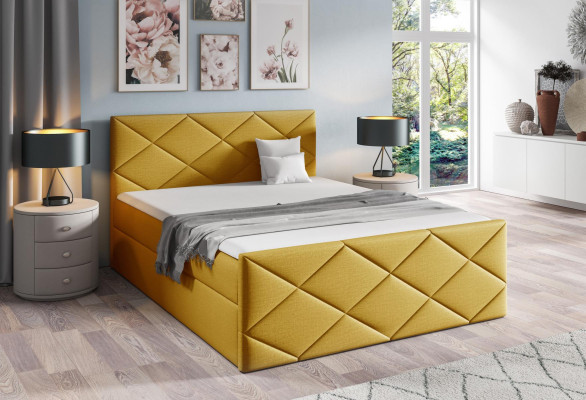 Gulta Gultas kaste Boxspring gulta 180x200 Guļamistaba Dizains Divstāva Moderns