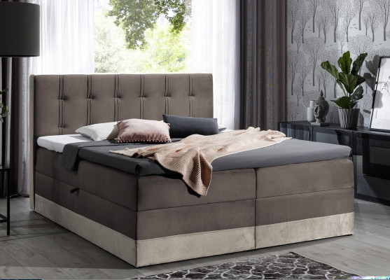 Boxspring gulta Mēbeles Dubultā viesnīca 180x200 Guļamistabas gulta ar gultas kasti Jauns