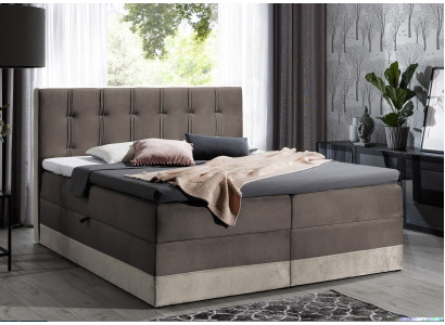 Boxspring gulta Mēbeles Dubultā viesnīca 180x200 Guļamistabas gulta ar gultas kasti Jauns