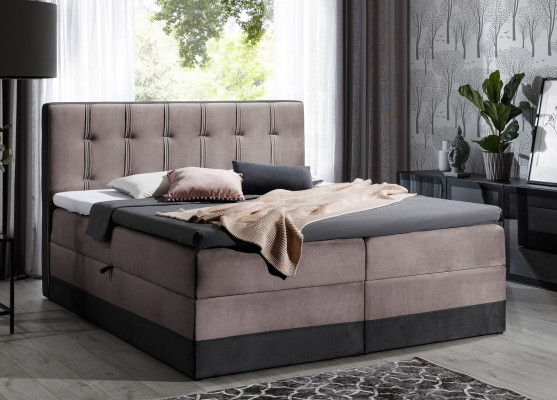 Boxspring gulta Mēbeles Dubultā viesnīca 180x200 Guļamistabas gulta ar gultas kasti Jauns