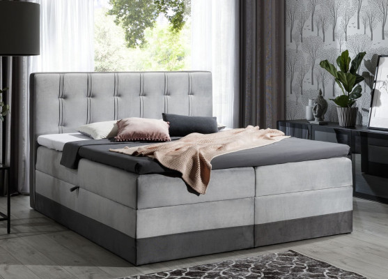 Boxspring gulta Mēbeles Dubultā viesnīca 180x200 Guļamistabas gulta ar gultas kasti Jauns