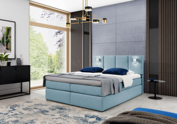 Gulta Boxspring gulta guļamistabas apdare dizains divguļamais moderns audums 200x200