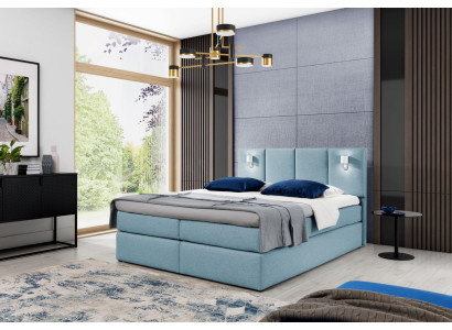 Gulta Boxspring gulta guļamistabas apdare dizains divguļamais moderns audums 200x200