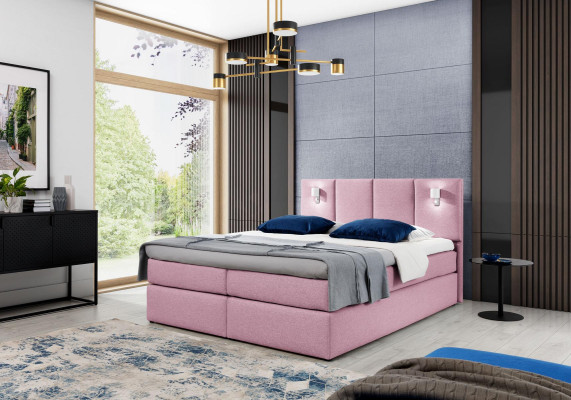 Gulta Boxspring gulta guļamistabas apdare dizains divguļamais moderns audums 200x200